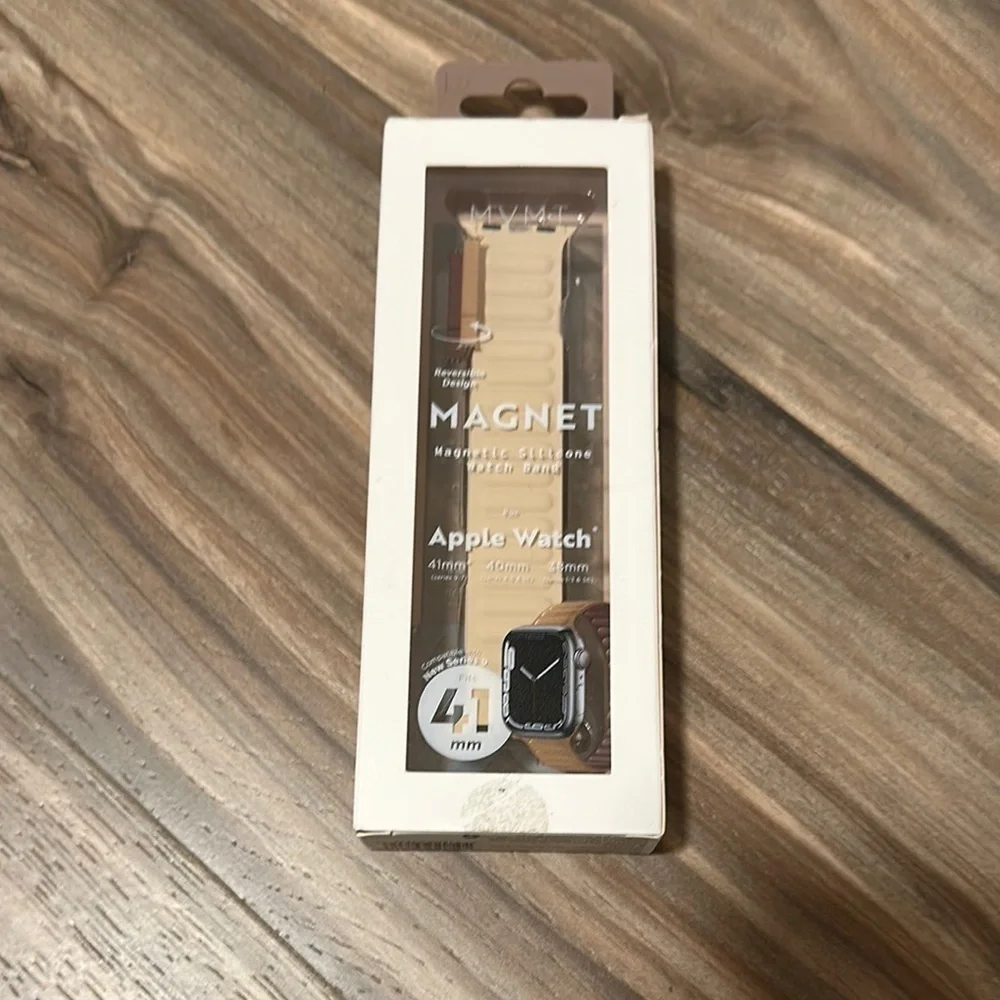 Magnetic reversible Silicone Watch Band for Apple Watch - Brown